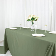 Eucalyptus Sage Green 90x156 Inch Polyester Rectangular Tablecloth