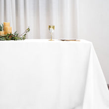 Polyester Rectangular 90 Inch x 156 Inch Tablecloth In White
