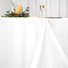 Rectangular Tablecloth In White Polyester 90 Inch x 156 Inch