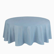 90 Inch Dusty Blue Polyester Round Tablecloth