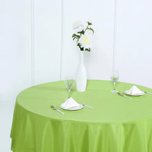 Polyester Round Tablecloth in Apple Green 90 Inch