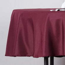 Tablecloth 90 Inch In Burgundy Polyester Round