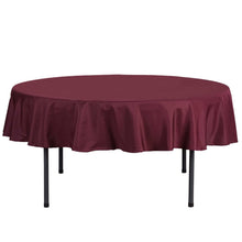 Burgundy Tablecloth Polyester Round 90 Inch