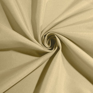 Create Unforgettable Events with the Champagne Seamless Polyester Round Tablecloth