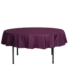 Eggplant Polyester Tablecloth 90 Inch Round