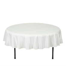 90 Inch Round Tablecloth In Ivory Polyester
