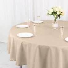 Nude Round Tablecloth 90 Inches Polyester Material