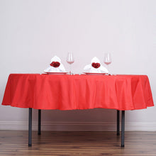 Round Tablecloth 90 Inch In Red Polyester