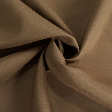 Unleash Your Creativity with the Taupe Seamless Polyester Round Tablecloth 90"