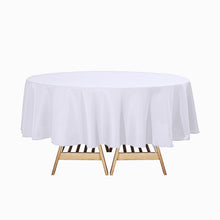 Round Tablecloth 90 Inch In White Polyester