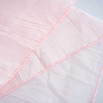 Create Unforgettable Events with Blush Accordion Crinkle Taffeta