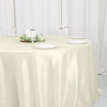 Premium Quality Crinkle Taffeta Tablecloth for Event Décor
