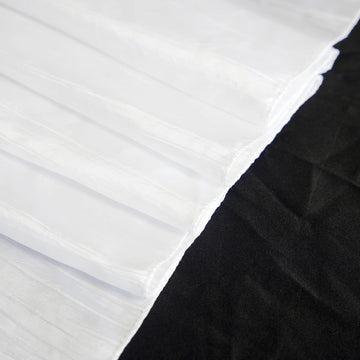 White Accordion Crinkle Taffeta Tablecloth for Every Occasion
