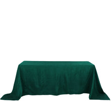 Hunter Emerald Green 90 Inch x 132 Inch Rectangle Accordion Crinkle Taffeta Tablecloth 