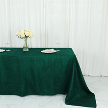 Hunter Emerald Green Accordion Crinkle Taffeta 90 Inch x 132 Inch Rectangle Tablecloth 
