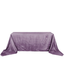 Violet Amethyst Accordion Crinkle Taffeta 90 Inch x 156 Inch Rectangle Tablecloth 