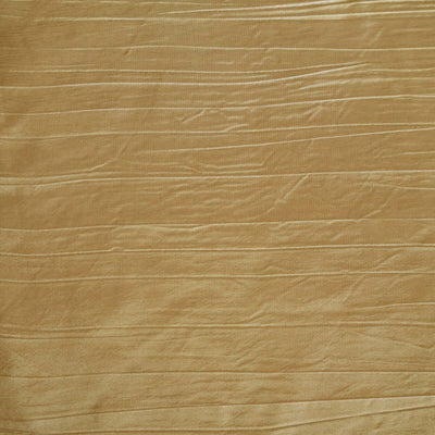 Textured gold fabric with subtle pleats and sheen.