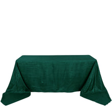 Hunter Emerald Green 90 Inch x 156 Inch Rectangle Accordion Crinkle Taffeta Tablecloth 
