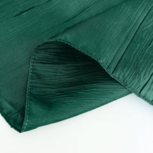 Hunter Emerald Green Rectangle Tablecloth in Accordion Crinkle Taffeta Fabric 90 Inch x 156 Inch 