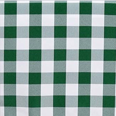 Green and white checkered fabric pattern