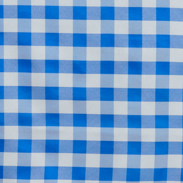 Versatile and Durable Checkered Polyester Tablecloth