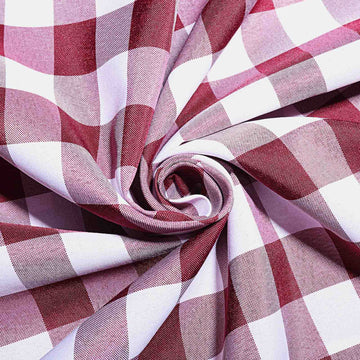 Versatile and Stylish Gingham Polyester Checkered Tablecloth