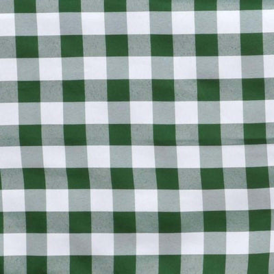 Green and white checkered fabric pattern texture.
