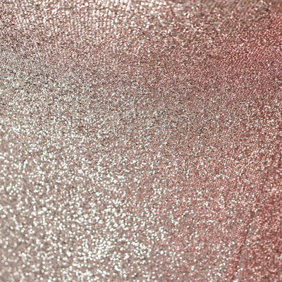 Shimmering rose gold glitter texture for crafts and decor.
