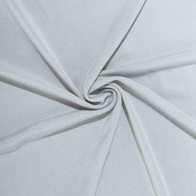 Light gray fabric swirl showcasing smooth texture and drape.