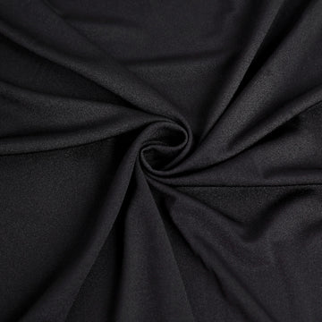 Durable and Versatile Black Round Spandex Table Cover