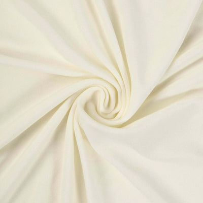 Cream-colored fabric with a smooth, swirling texture.