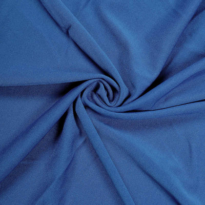 Blue fabric texture with a swirling pattern.