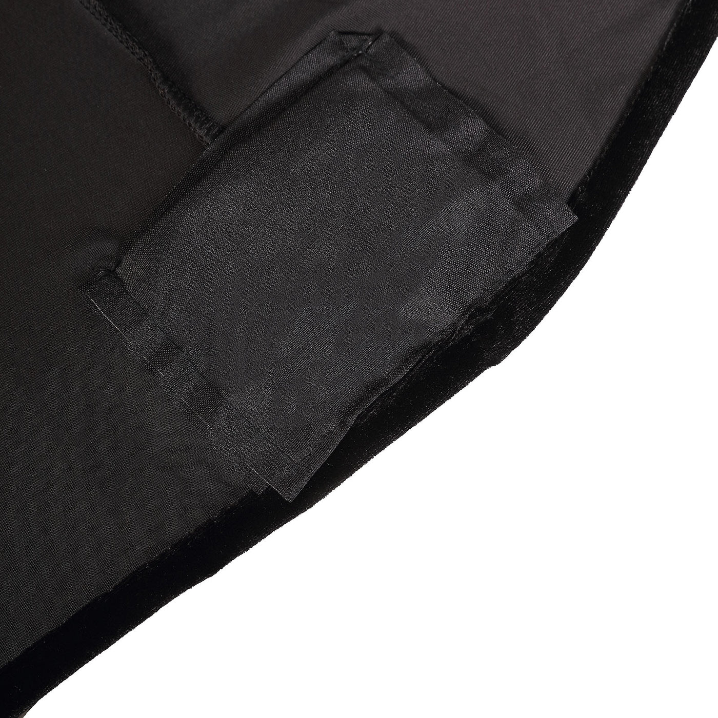 Premium Black Velvet Spandex Cocktail Tablecloth