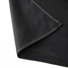Seamless Washable Square Black 100% Cotton Linen Table Overlay 54 Inch 