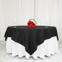 Seamless Black Square 100% Cotton Linen Seamless Washable Tablecloth 90 Inch