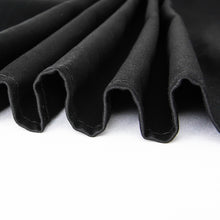 100% Cotton Linen Black Square Seamless Washable Tablecloth 90 Inch