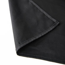 Black Square 100% Cotton Linen Seamless Washable Tablecloth 90 Inch 