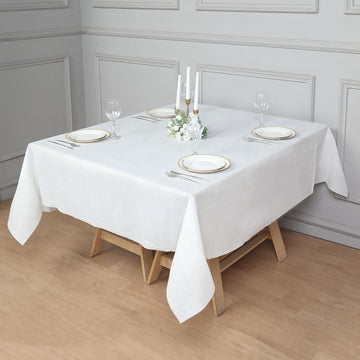 White Airlaid Paper Tablecloth: The Perfect Choice for Any Occasion