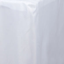 White Fitted Polyester 4 Feet Rectangular Table Cover#whtbkgd
