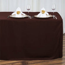 6 Feet Rectangular Fitted Table Cover In Chocolate Polyester
