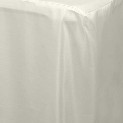 Cream tablecloth draping elegantly over a surface