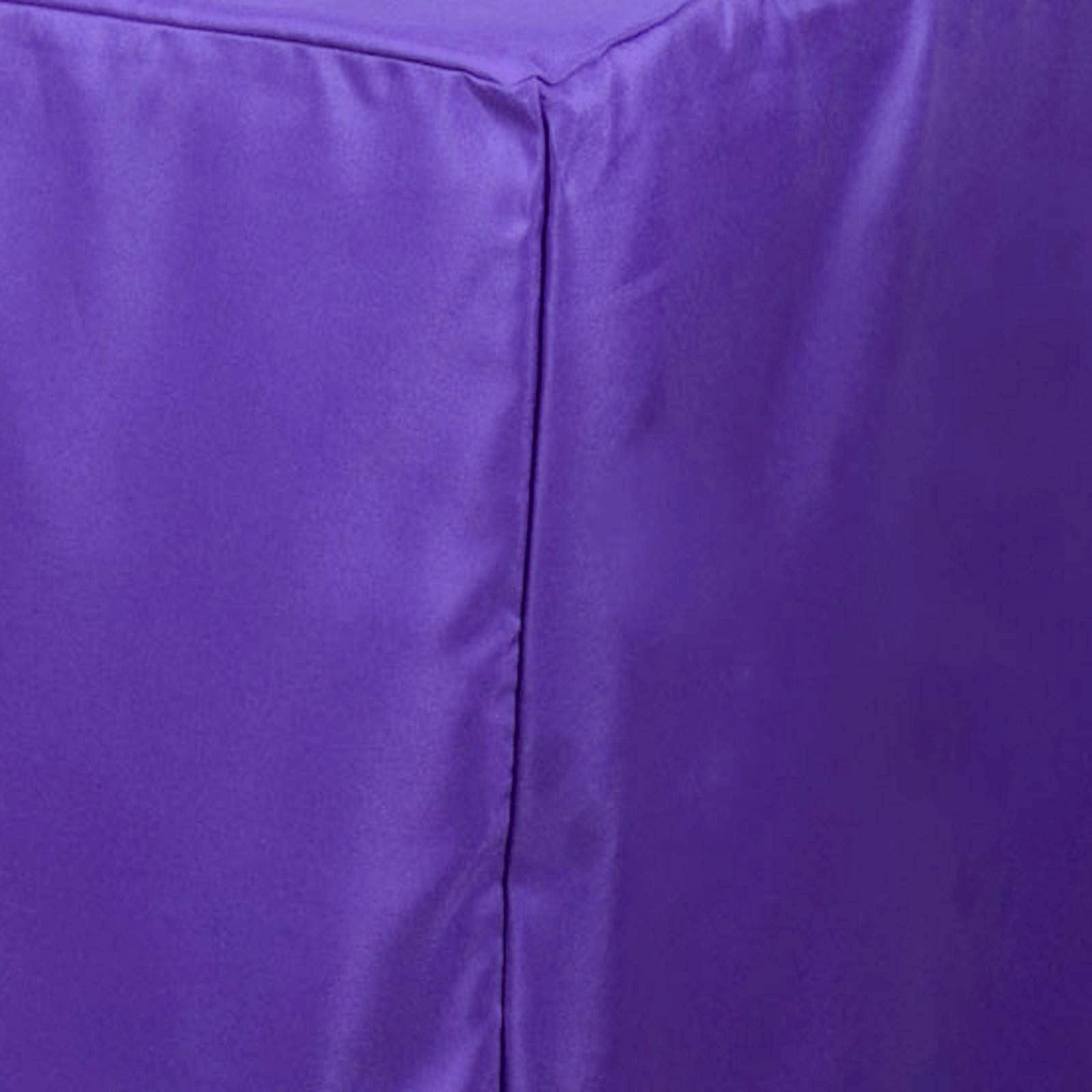 6ft Purple Polyester Rectangular Table Cover | eFavormart.com