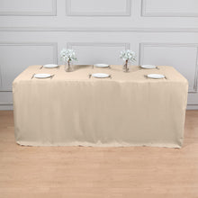 8 Feet Polyester Table Cover Nude Rectangular