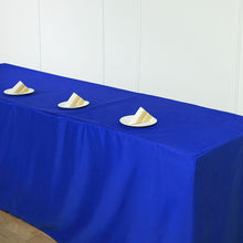 Polyester 8 Feet Royal Blue Fitted Rectangular Table Cover
