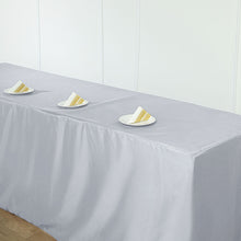 Rectangular Fitted Table Cover 8 Feet In White Polyester