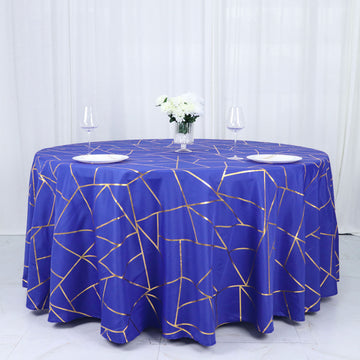 Elevate Your Event Decor with the Royal Blue Seamless Round Polyester Tablecloth