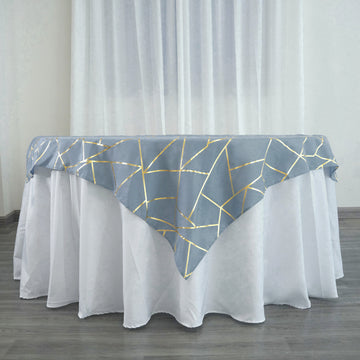 Elevate Your Event Decor with the Dusty Blue Square Overlay