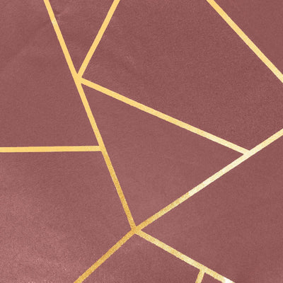 Geometric rose gold and pink patterned wrapping paper.