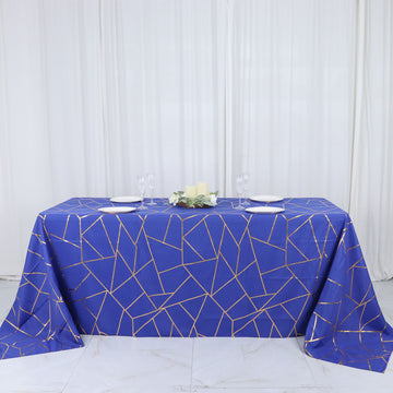 Elevate Your Event Decor with the Royal Blue Seamless Rectangle Polyester Tablecloth