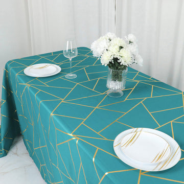 Elevate Your Event Decor with a Teal Polyester Tablecloth
